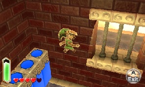 Link displays his artistic side in A Link Between Worlds