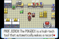 Starting out in Pokemon Ruby.