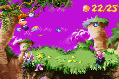 Crossing a gap in Rayman 3.