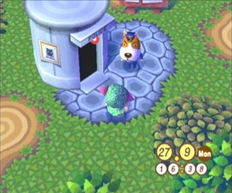 Next to the police box in Animal Crossing.