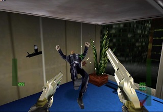 Dual-wielding magnums in Perfect Dark.