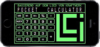 Pocketcalculator: Basierend auf dem lied von Kraftwerk