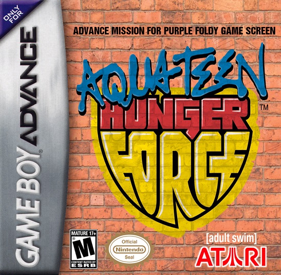 Game Boy Advance: Aqua Teen Hunger Force Advance Mission for Purple Foldy Game Screen