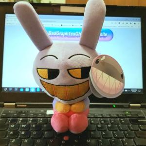 A plushie figure of Jax TADC.