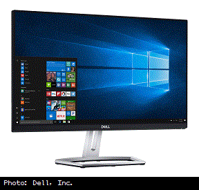 A computer monitor displaying Windows 10 desktop