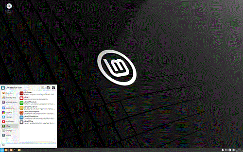 Linux Mint Xfce desktop.