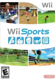 Miis playing at boxing, bowling, golf, tennis, and baseball.