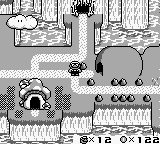 Screenshot. Mario Island's overworld map.