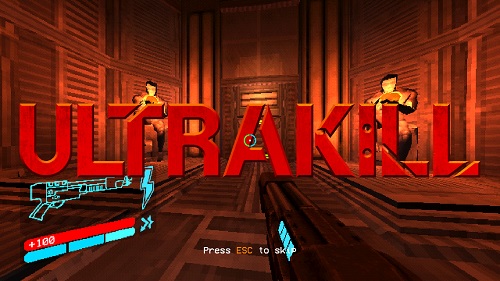 The game's post-tutorial title screen.