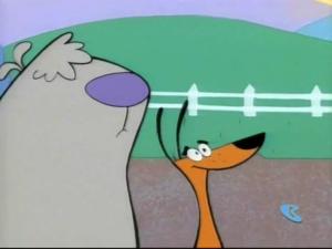 Image. The titular 2 Stupid Dogs.