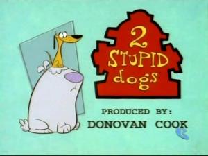 Image. 2 Stupid Dogs title card.