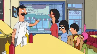 Bob giving instructions to his employees, er, family.