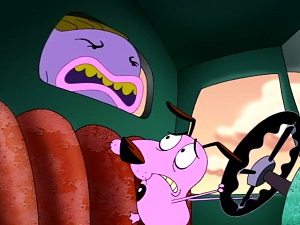 Screenshot: The Big Toe gives Courage instructions.