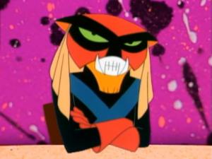 Brak sitting at his desk.