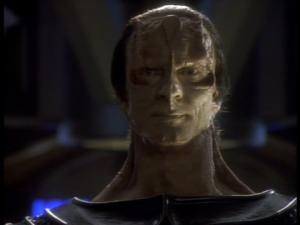 Image. Gul Dukat isn't used to being on this side of the desk.