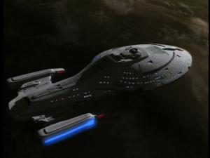 Image. Intrepid class starship, USS Voyager NCC-74656.