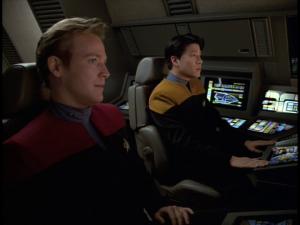 Image. Tom and Harry in a shuttlecraft.