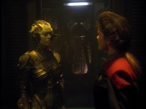 Image. Seven meets Janeway.