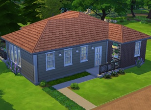 House in a Box drone photo