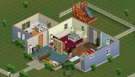 Extra-Ordinary House: a 2-bedroom house made of rectangles and squares.