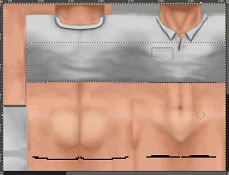 The paintbrush and smudge tools make short work of the shirt buttons The paintbrush and smudge tools can make short work of the shirt buttons.