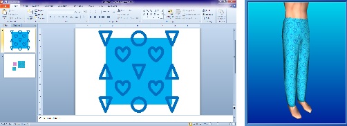 For a low-fi JPEG, we can make very nice patterns in Powerpoint For a low-fi JPEG, we can create very nice patterns in Powerpoint.