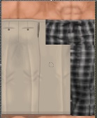 Now, how best to flay a pair of trousers? Stretching and scaling the trouser leg onto a skin in GIMP.