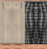 Butterflying is better than flaying sometimes. The front of the trouser is finished.