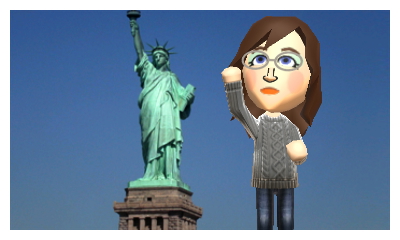 ...and at the Statue of Liberty.