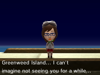 And now, Allison is waiting for the next boat in Greenweed Harbour.