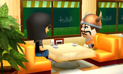 Wario, looking extremely crestfallen, stares at Linda in disbelief.