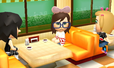 Tina gives the viewpoint camera the thousand-yard stare.