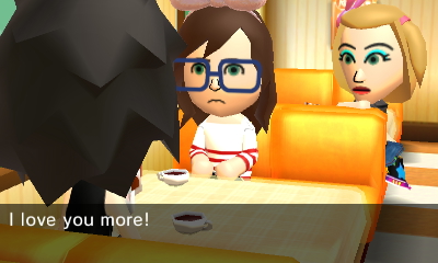 Turning back to Joey, Tina says, I love you more.