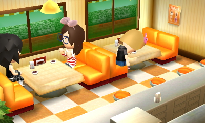 Tina is victorious, Miko faceplants into her cake.